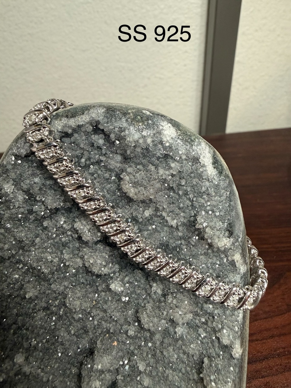 Sterling Silver SS925 Tennis Bracelet - Silver